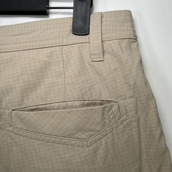 Lululemon Chino Shorts Mens Size 32 Tan Khaki 5 Pocket Performance 10” Inseam - Picture 10 of 14